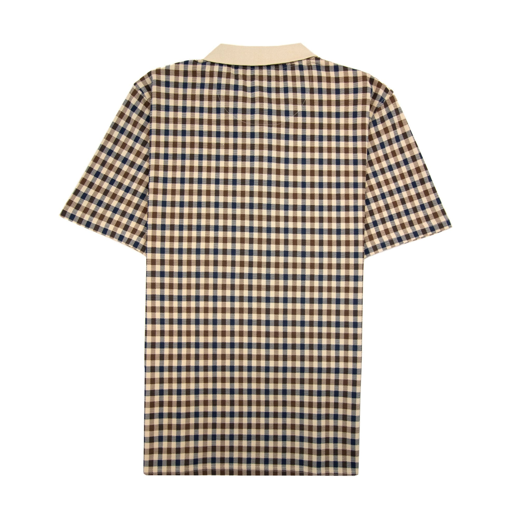 Aquascutum Active Club Check Polo Beige 03