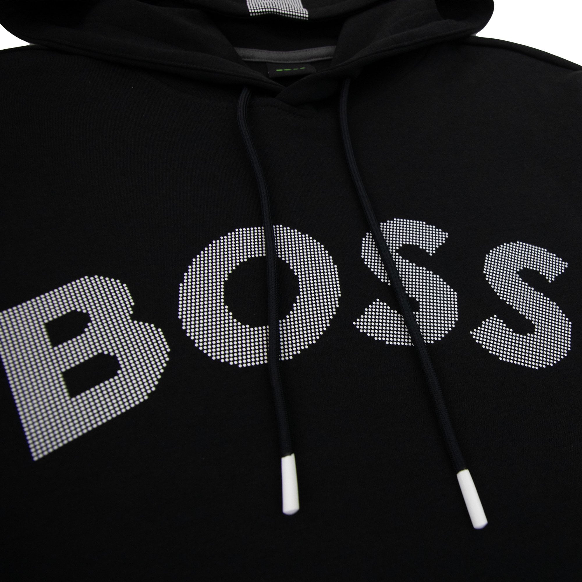 Hugo Boss Soody 2 Curved Logo Hooded Sweatashirt Black 001