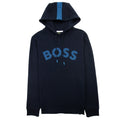 Hugo Boss Soody 2 Curved Logo Hooded Sweatashirt Navy 402