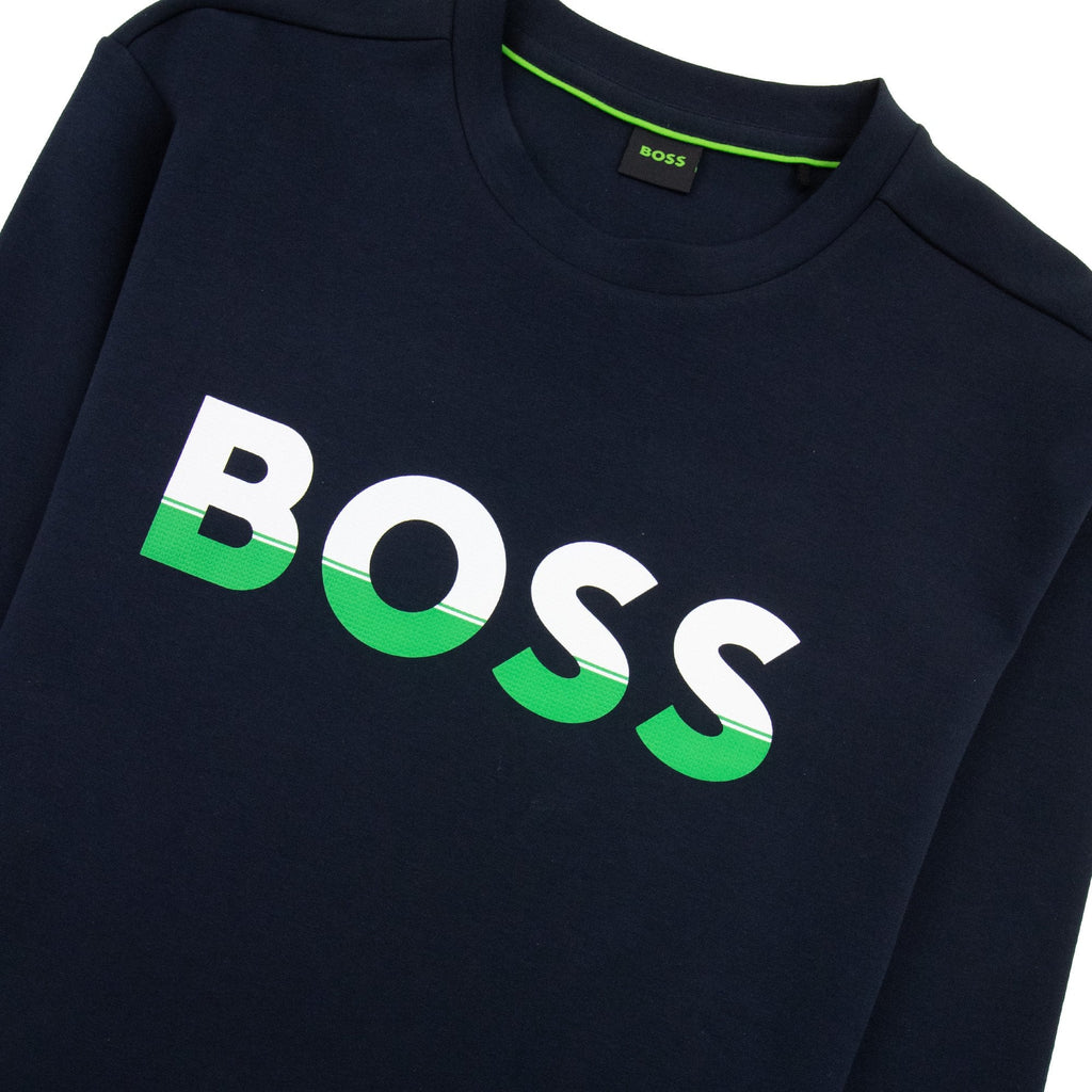 Hugo Boss Salbo 1 Logo Sweatshirt Navy 402