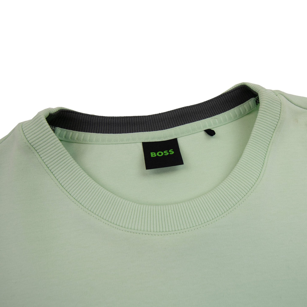 Hugo Boss Salbo 1 Broken Logo Crewneck Sweatshirt Pastel Green 361