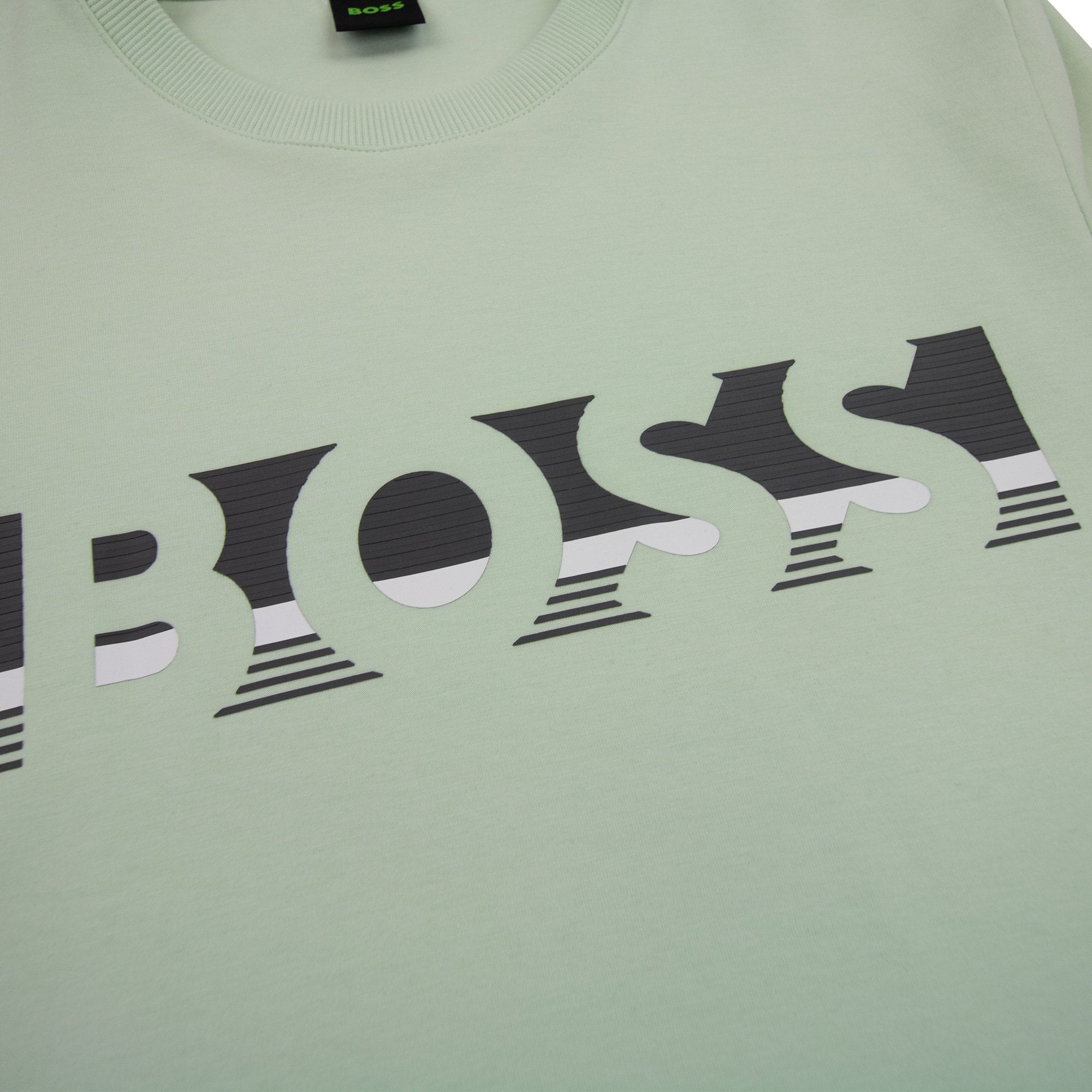 Hugo Boss Salbo 1 Broken Logo Crewneck Sweatshirt Pastel Green 361