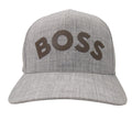 Hugo Boss Curved Gold Bold Logo Cap Grey 059