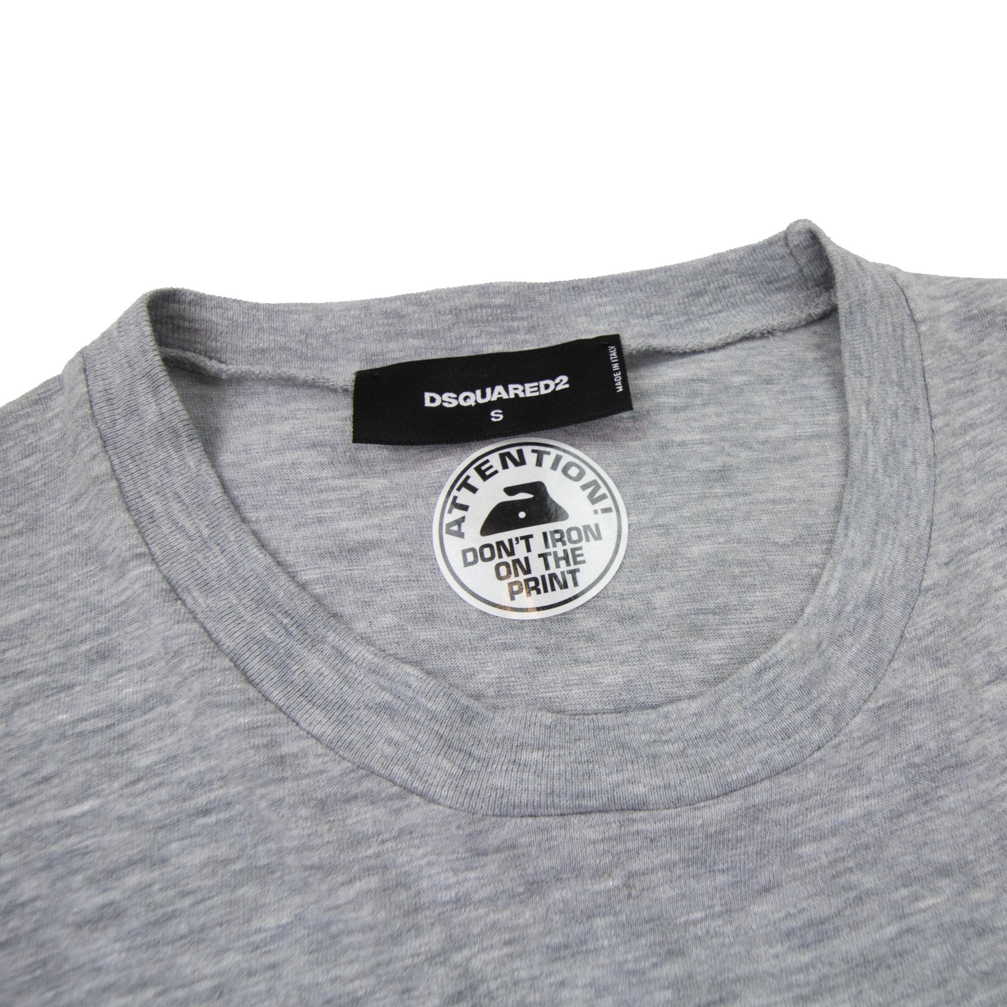 Dsquared2 D2 Patch Logo T Shirt Grey