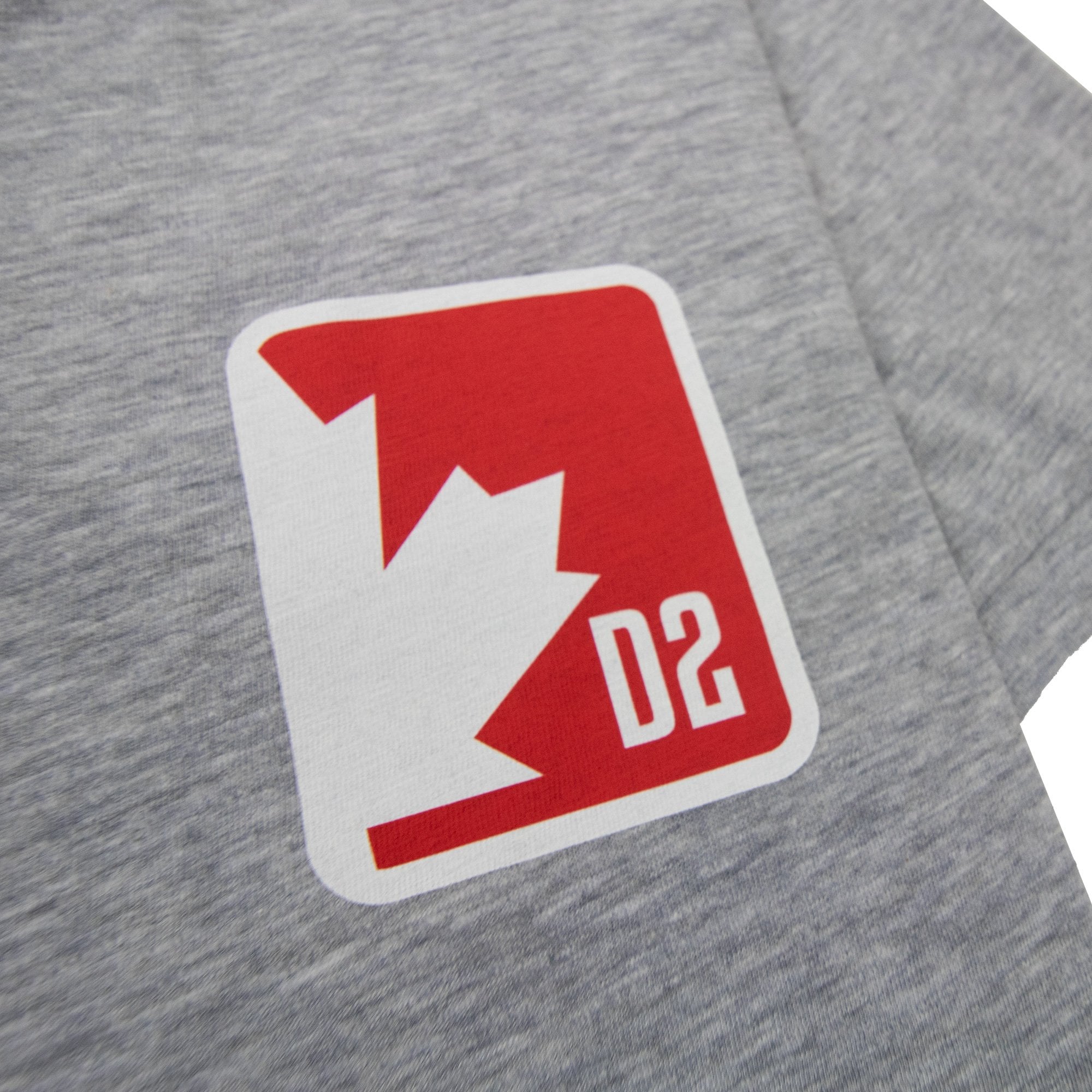 Dsquared2 D2 Patch Logo T Shirt Grey