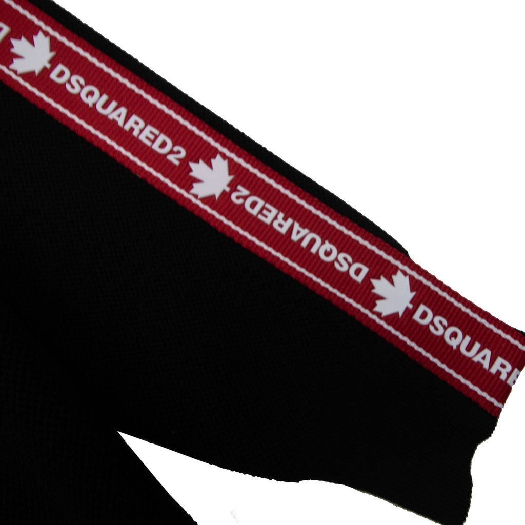 Dsquared2 Tape Detail Knitted Sweatshirt Black