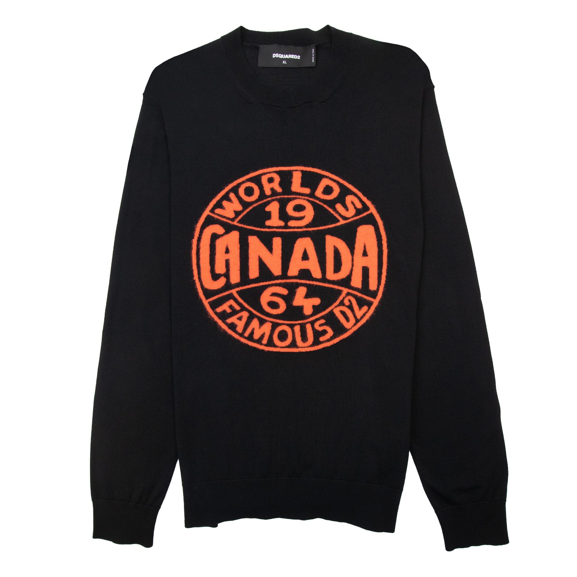 Dsquared2 Canada World Famous Knit Sweater Black