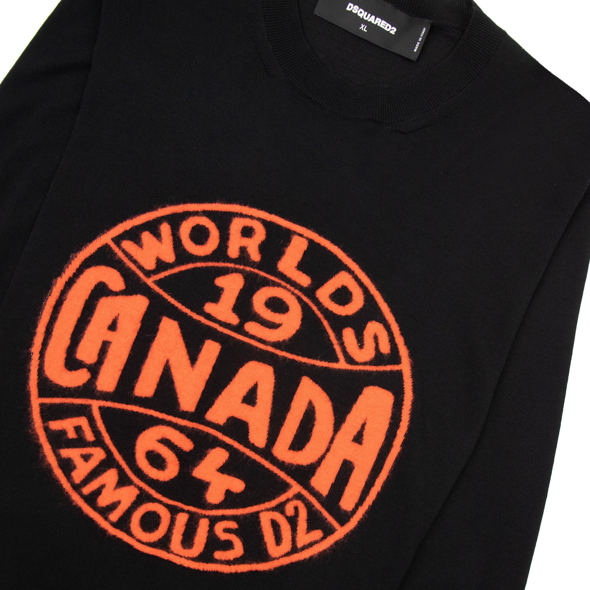 Dsquared2 Canada World Famous Knit Sweater Black