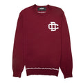 Dsquared2 Monogram Logo Knitted Sweater Burgundy