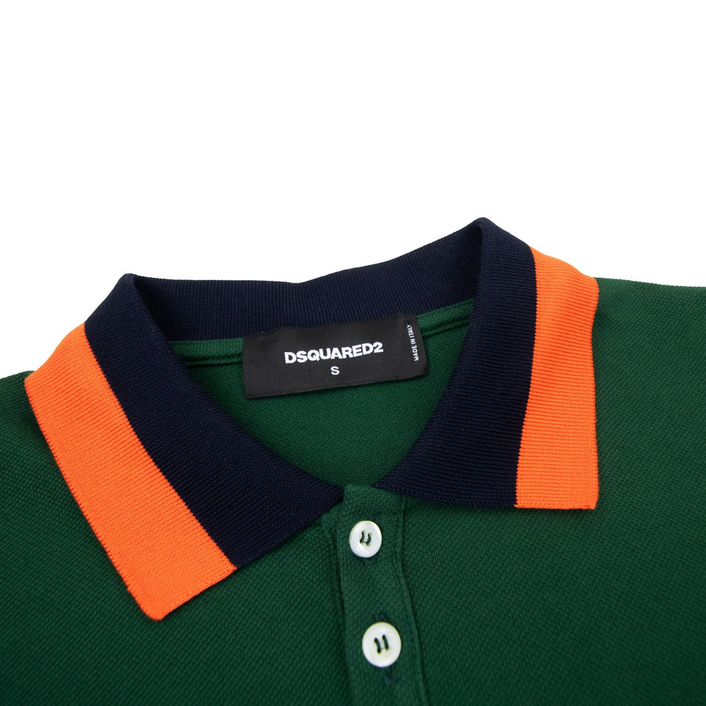 Dsquared2 Dsq2 Embroidered Logo L/s Polo Green 650