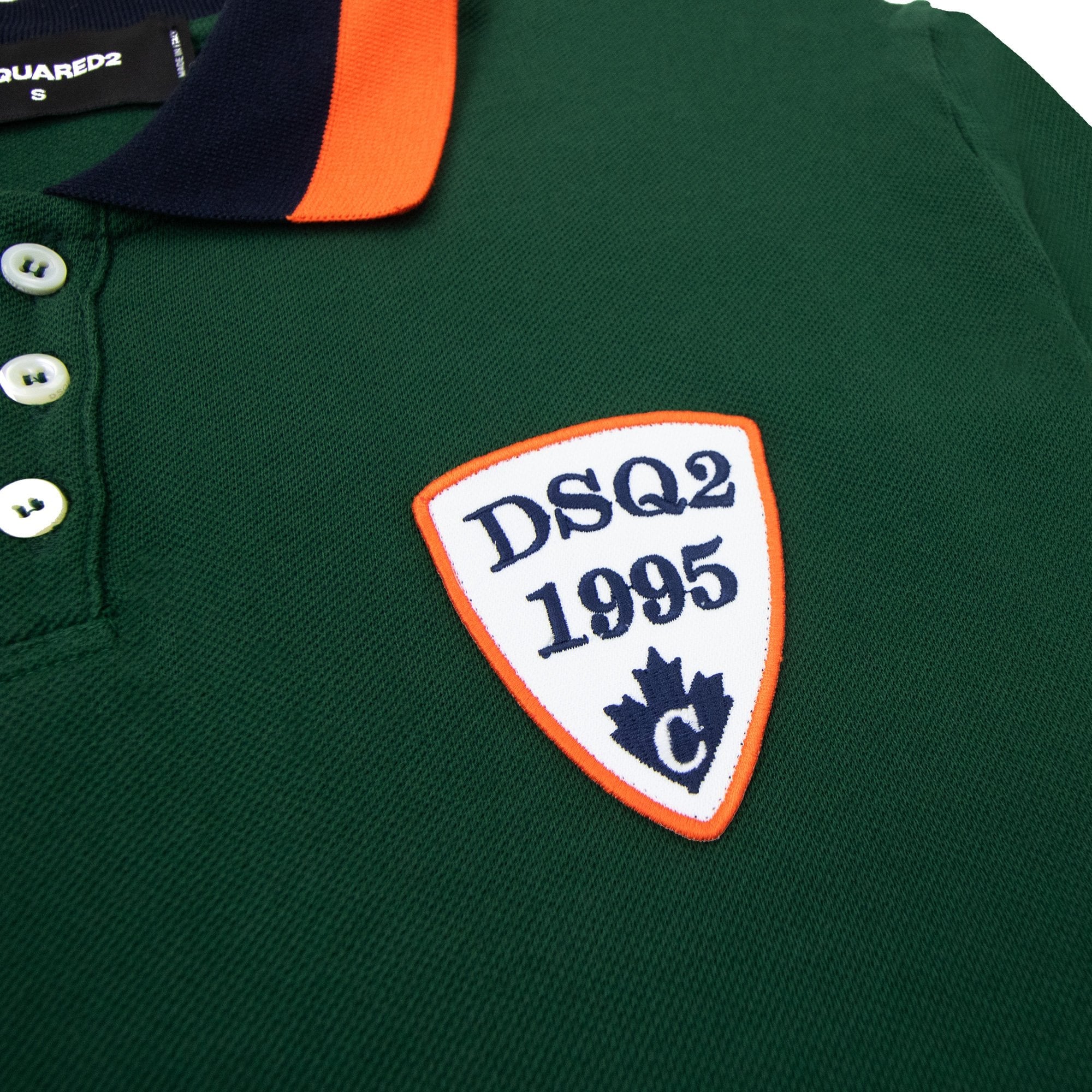 Dsquared2 Dsq2 Embroidered Logo L/s Polo Green 650