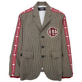 Dsquared2 Tape Detail Check Sport Blazer Jacket Beige 001