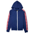 Dsquared2 Tape Detail Zip Up Hoodie Blue 477