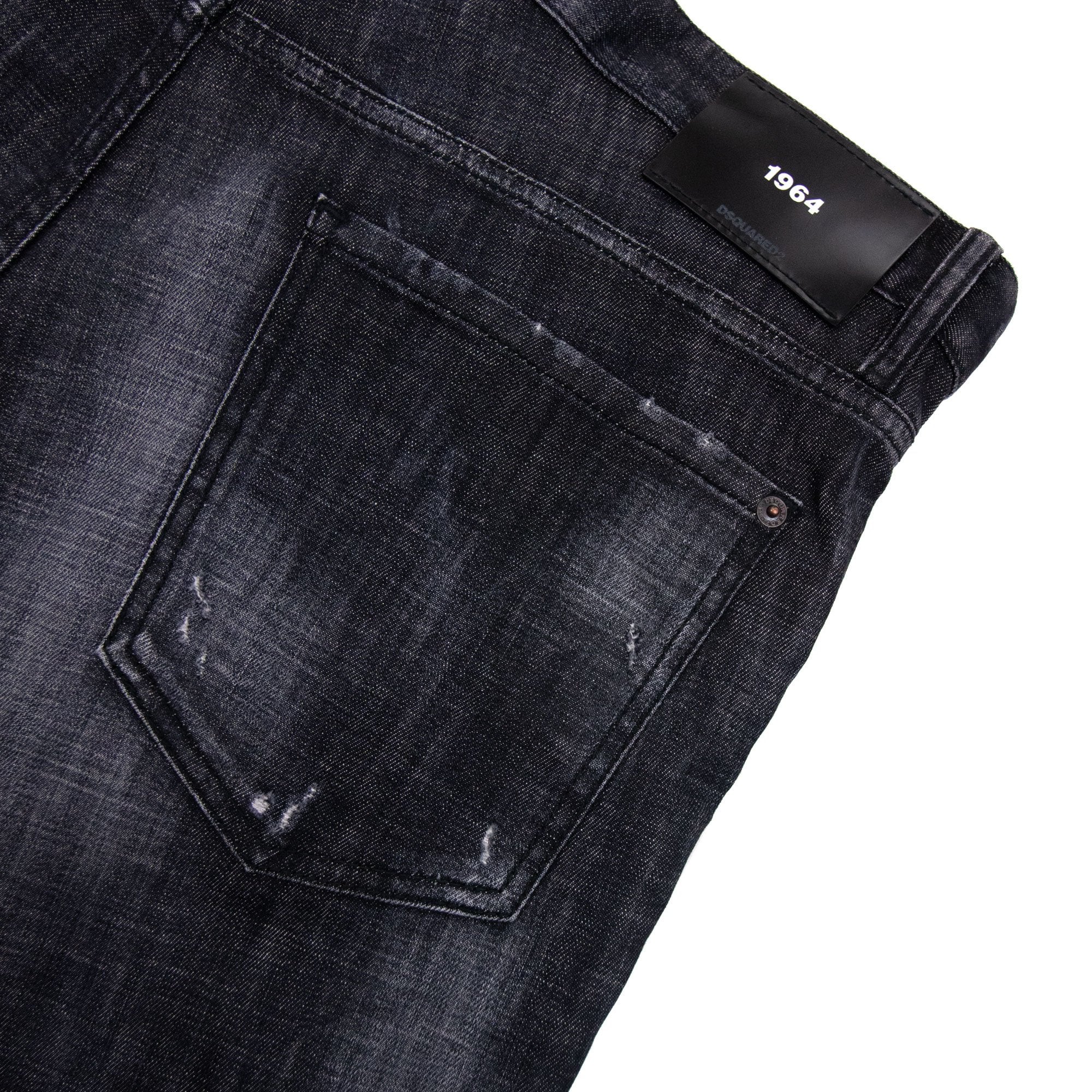 Dsquared2 1964 Ripped Slim Fit Jean Black 900