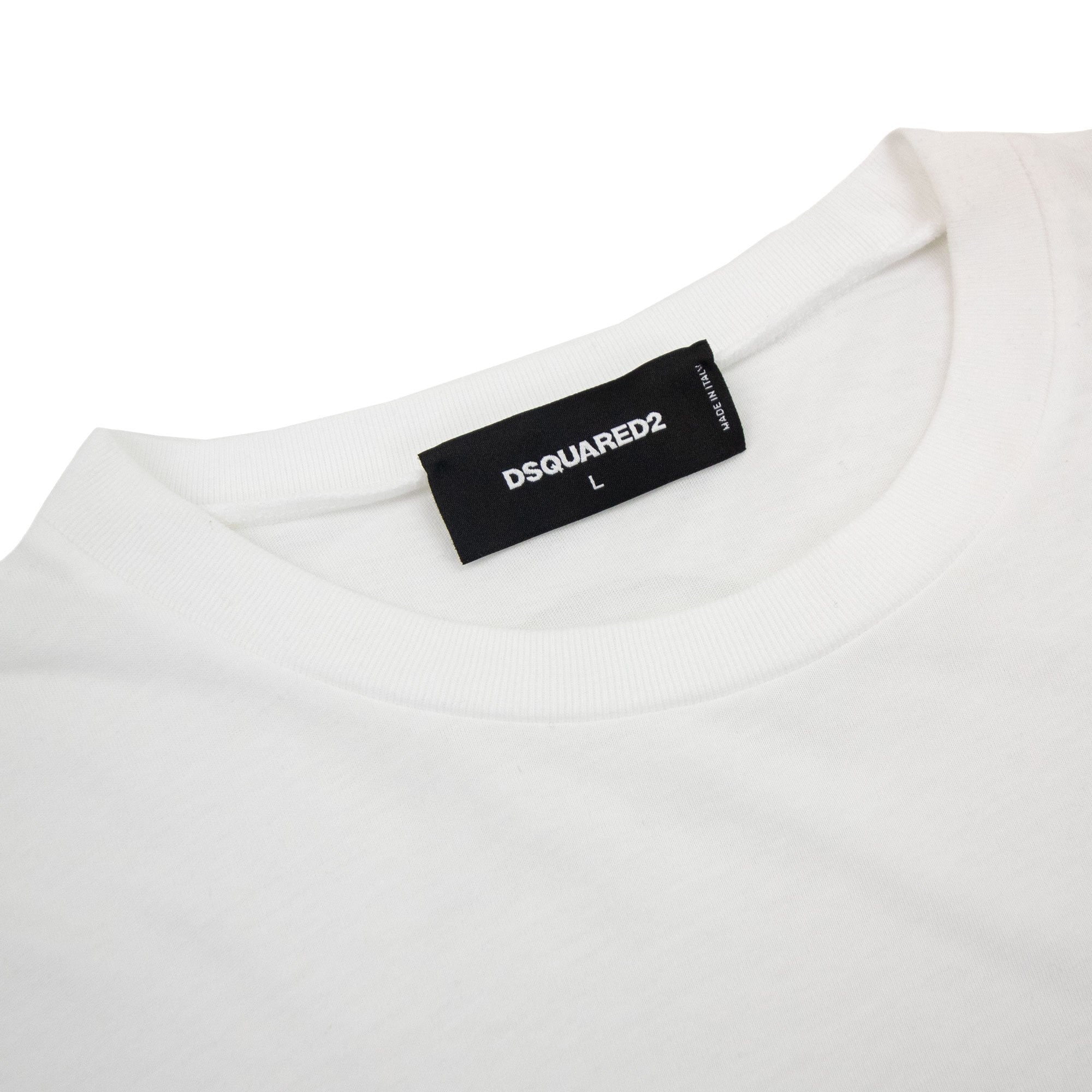 Dsquared2 Pocket Ds2 Logo T Shirt White 100