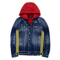 Dsquared2 Nylon Interio Contrast Hood Denim Jacket Denim 470