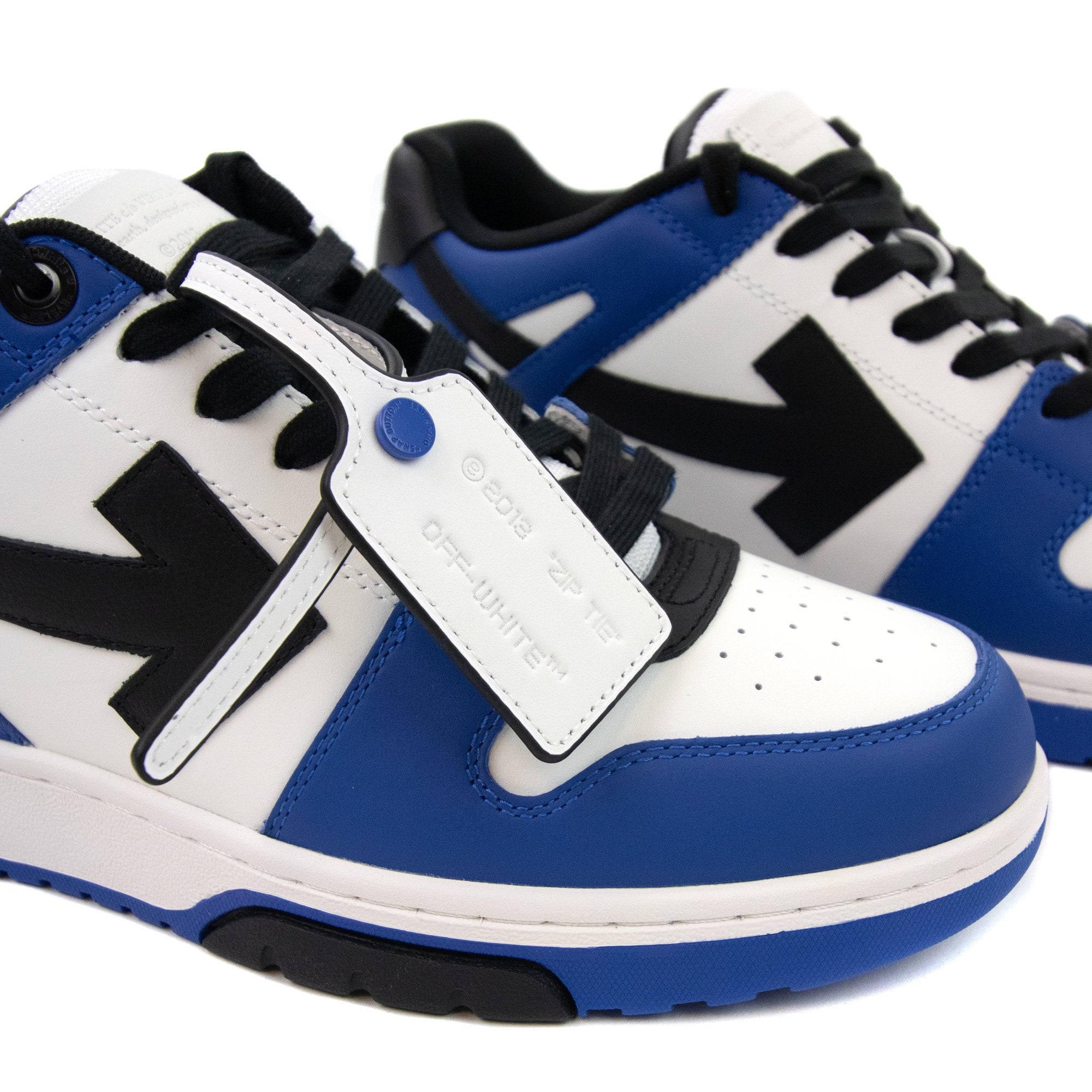 Off White Out Of Office Calf Leather Sneaker Blue/black