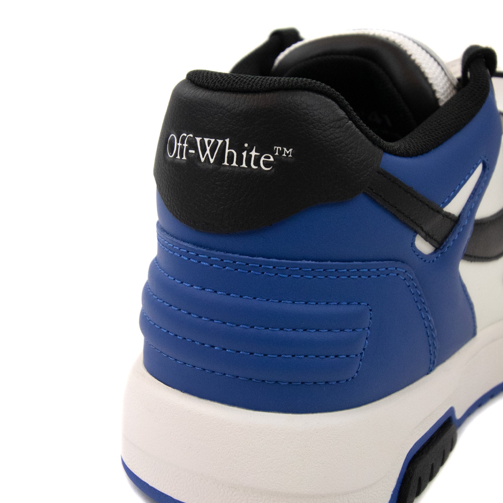 Off White Out Of Office Calf Leather Sneaker Blue/black