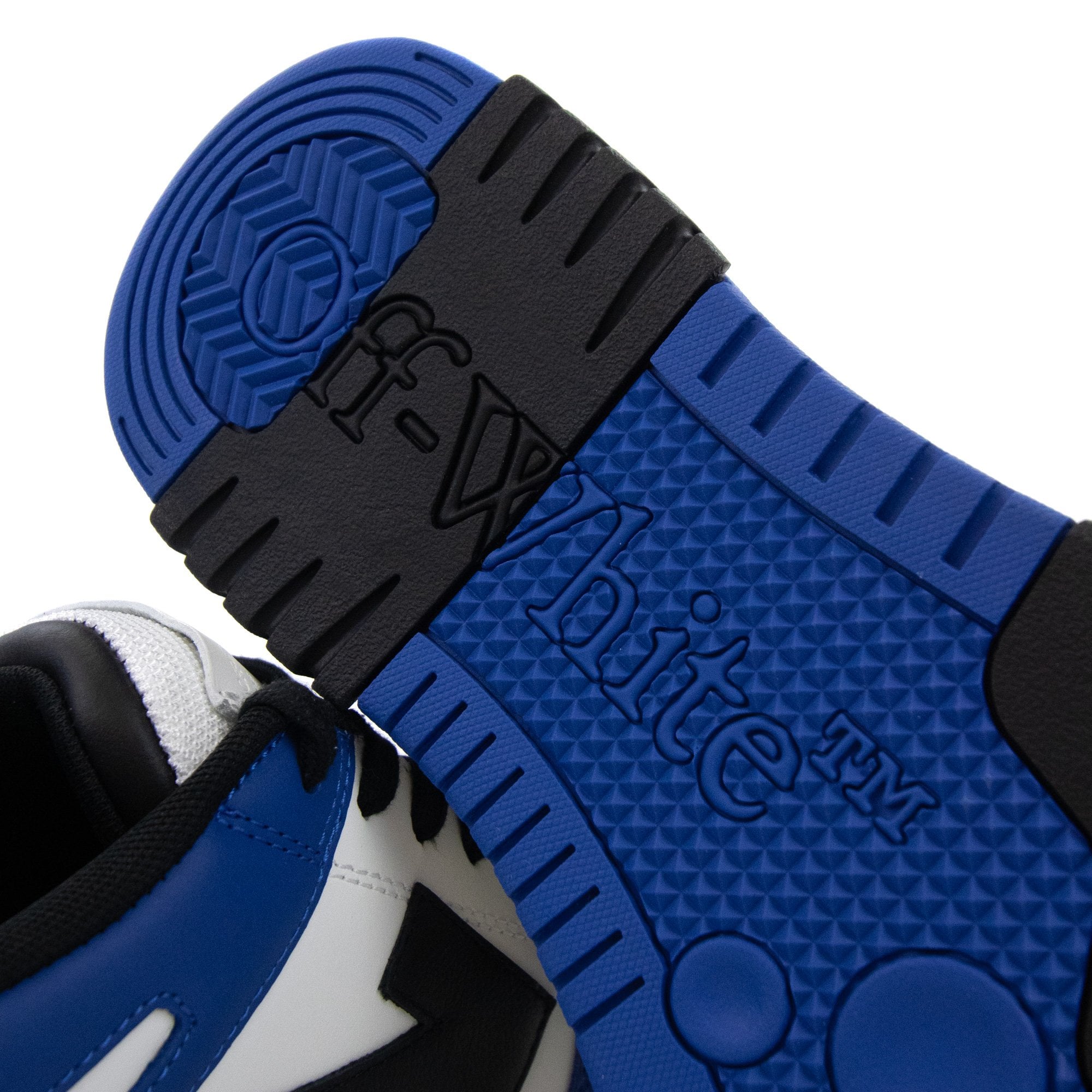 Off White Out Of Office Calf Leather Sneaker Blue/black