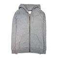 Balmain Embossed Logo Zip Hoody Grey
