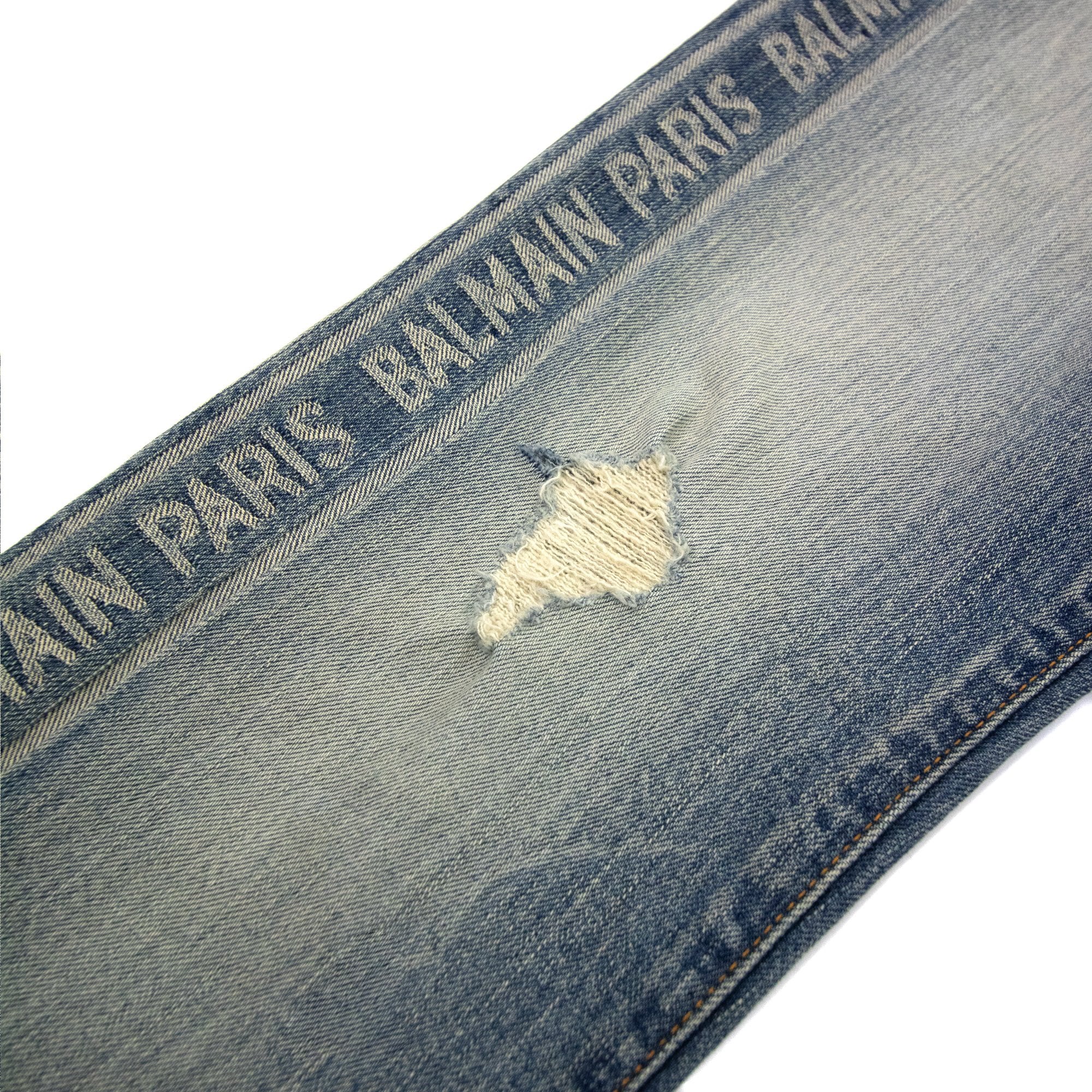 Balmain Jacquard Slim Vintage Jean Denim