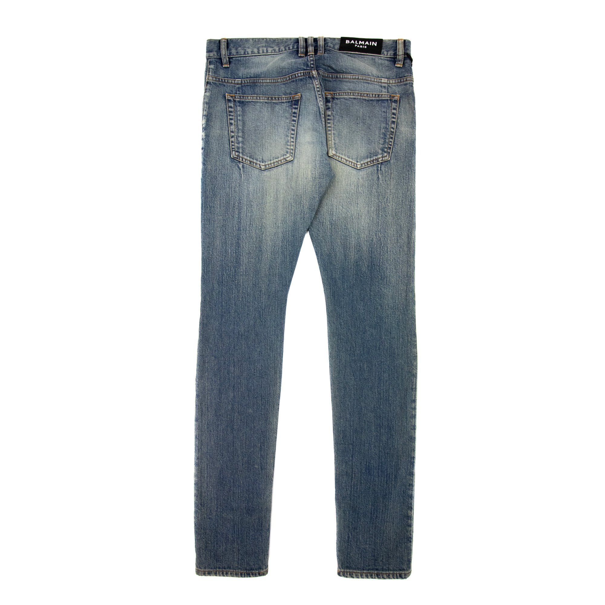 Balmain Jacquard Slim Vintage Jean Denim