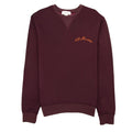 Alexander Mcqueen Embroidered Logo Crewneck Sweatshirt Burgundy
