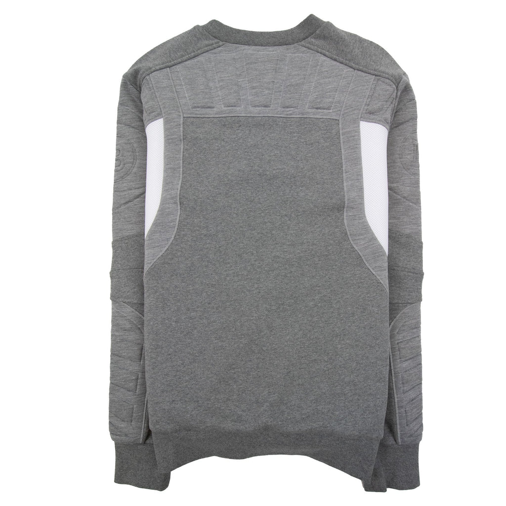 Balmain Embossed Multicuts Sweater Grey