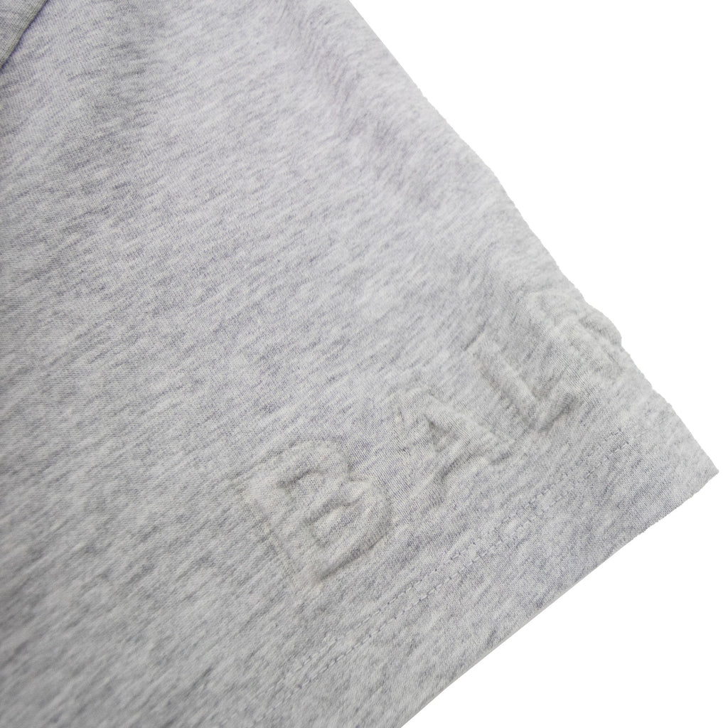 Balmain Embossed Logo Stud Botton Polo Grey