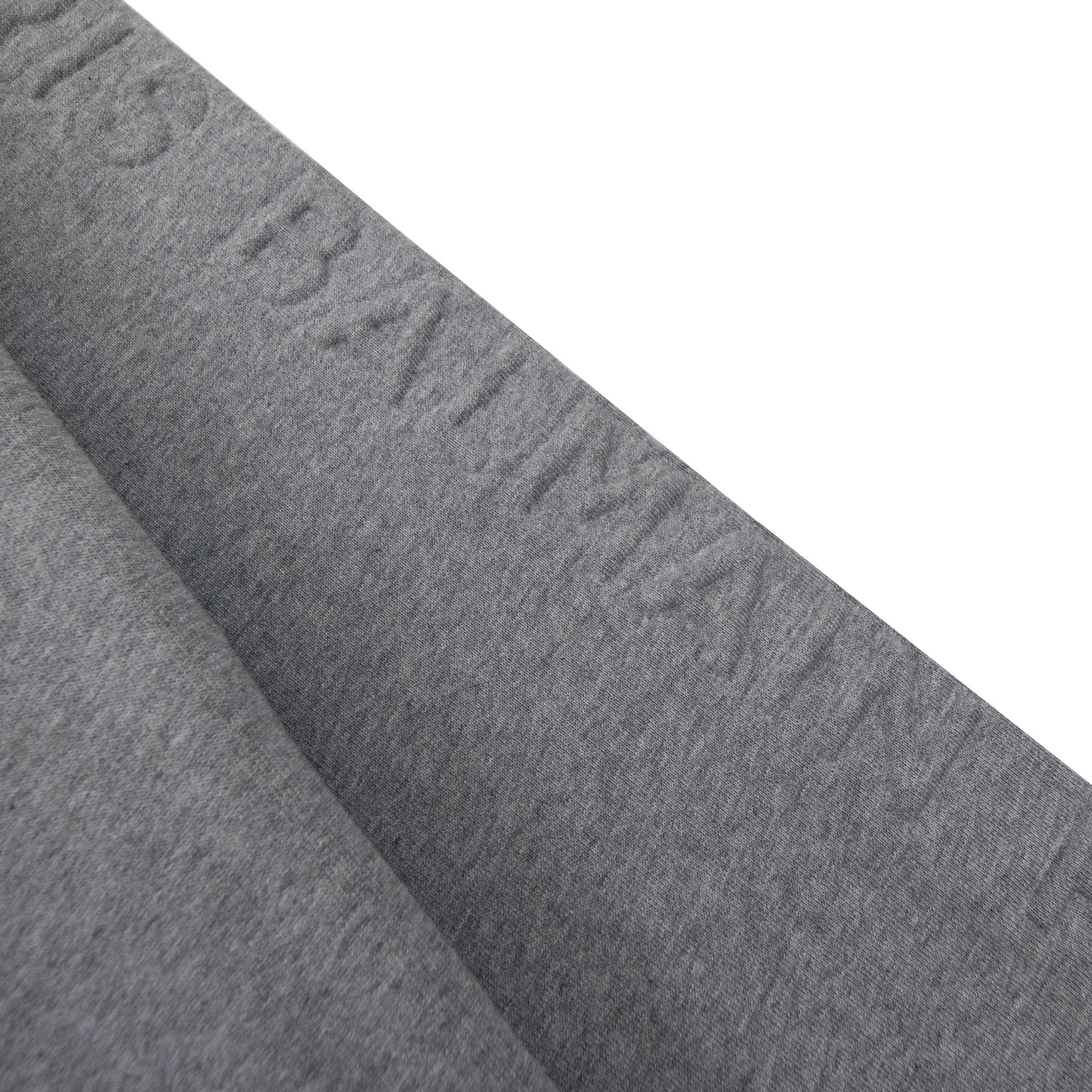 Balmain Logo Embossed Sleeve Crewneck Sweatshirt Grey