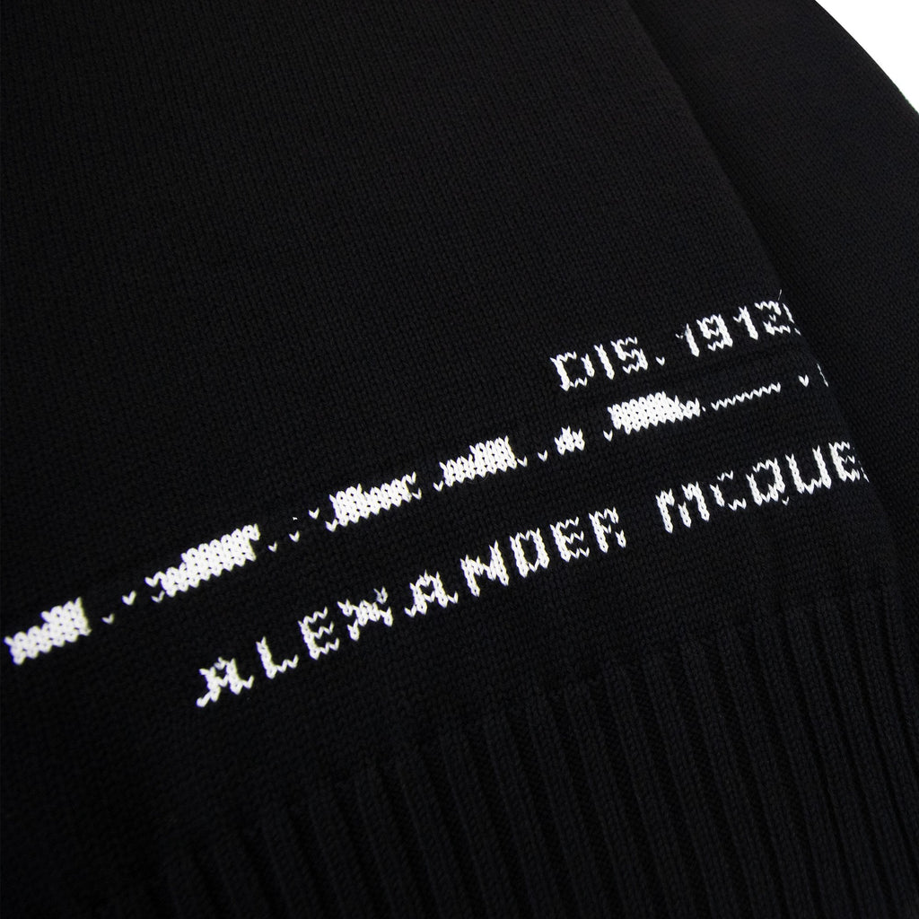 Alexander Mcqueen Branded Logo Knitted Sweatshirt Black