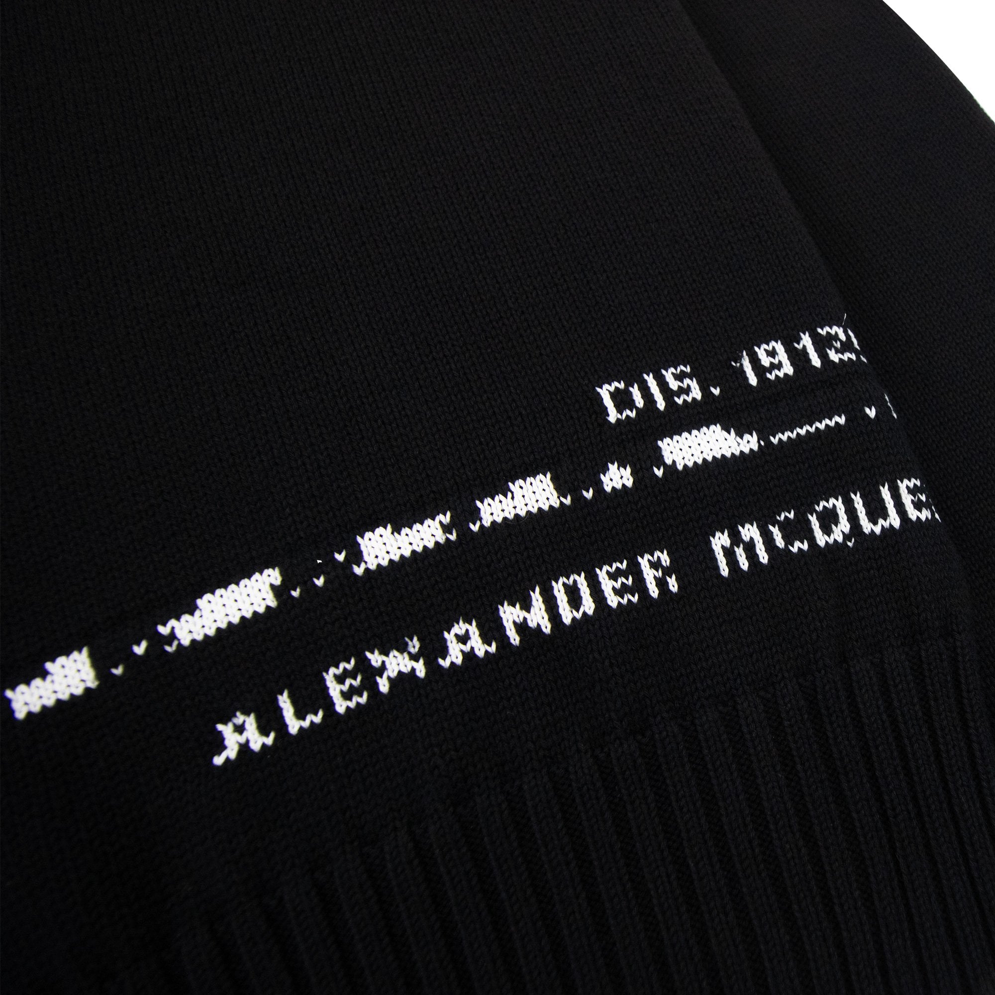 Alexander Mcqueen Branded Logo Knitted Sweatshirt Black