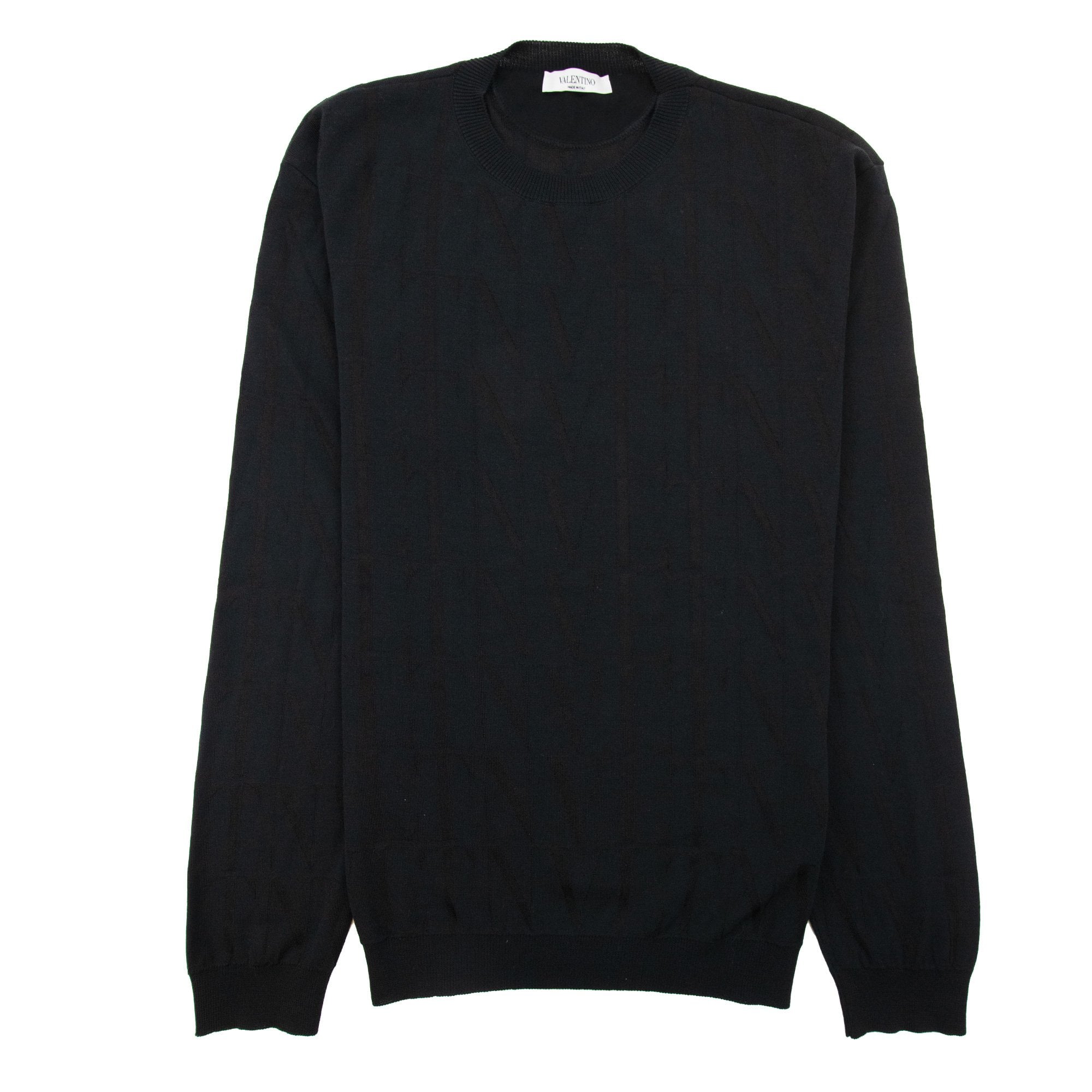 Valentino Vltn Times Crewneck Knit Black