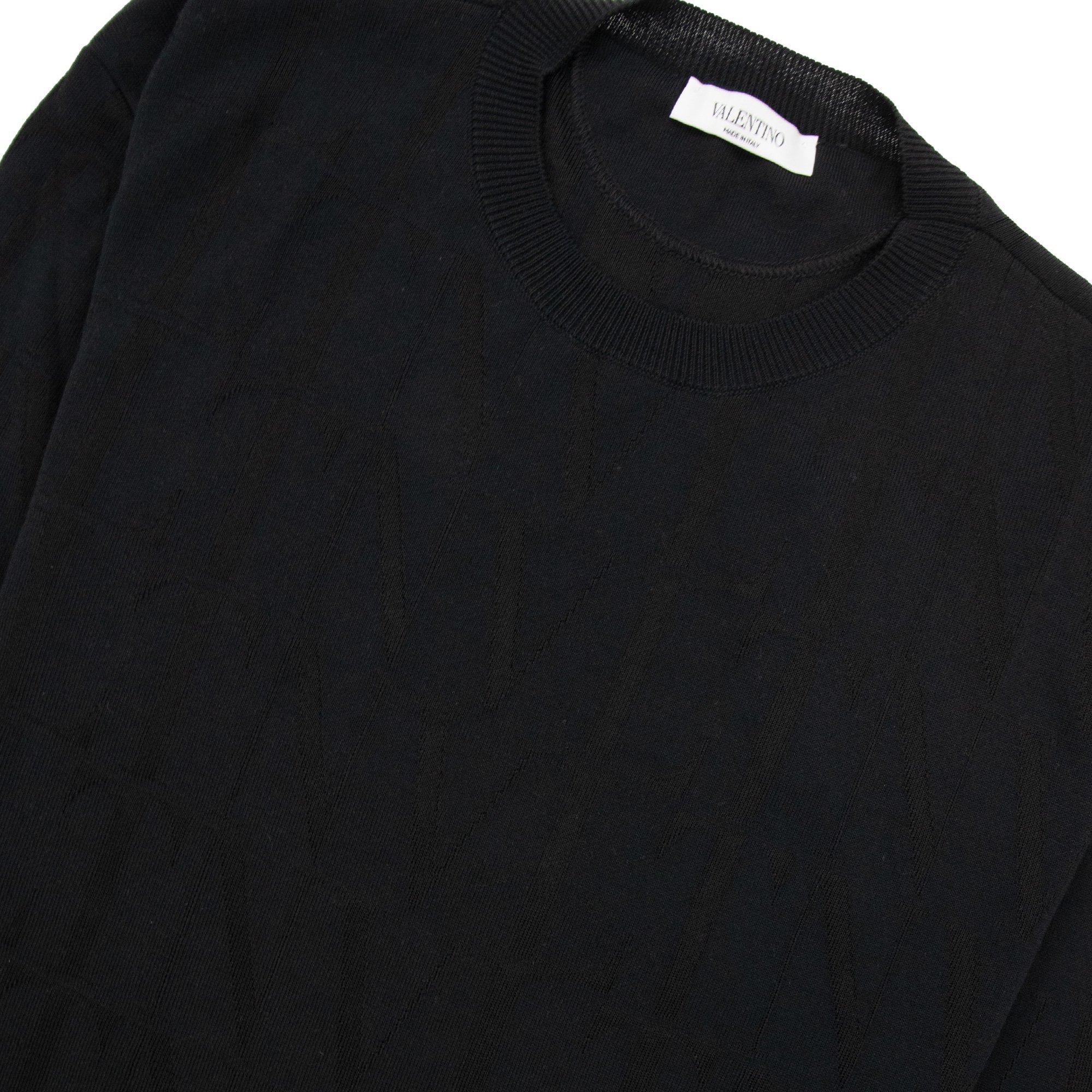 Valentino Vltn Times Crewneck Knit Black