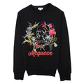 Alexander Mcqueen Embroidered Skull Organic Sweatshirt Black