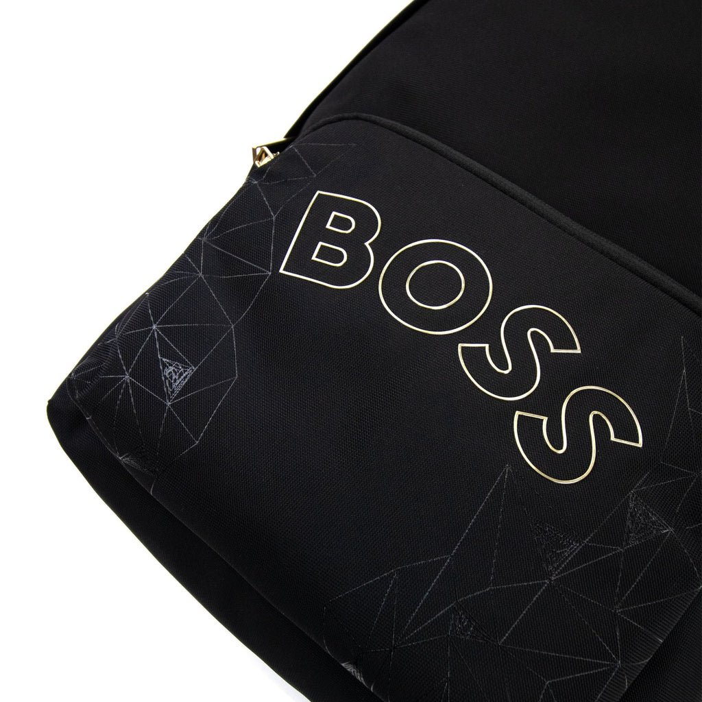 Hugo Boss Curved Logo Signature Backpack Black 001
