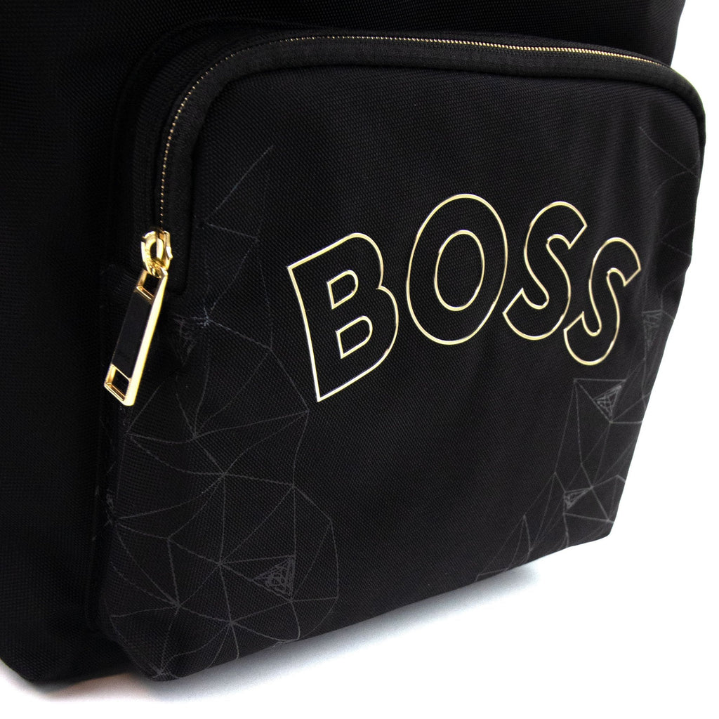 Hugo Boss Curved Logo Signature Backpack Black 001
