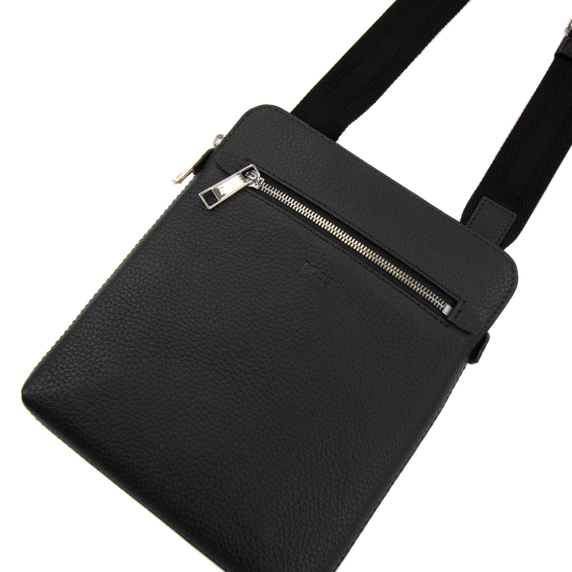 Hugo Boss Crosstown Leather Cross Body Bag Black 001