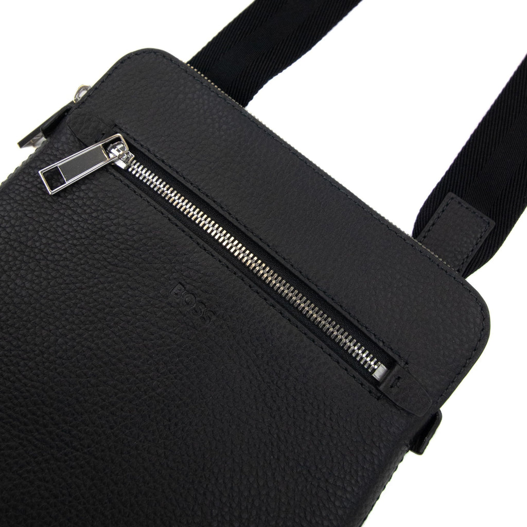 Hugo Boss Crosstown Leather Cross Body Bag Black 001