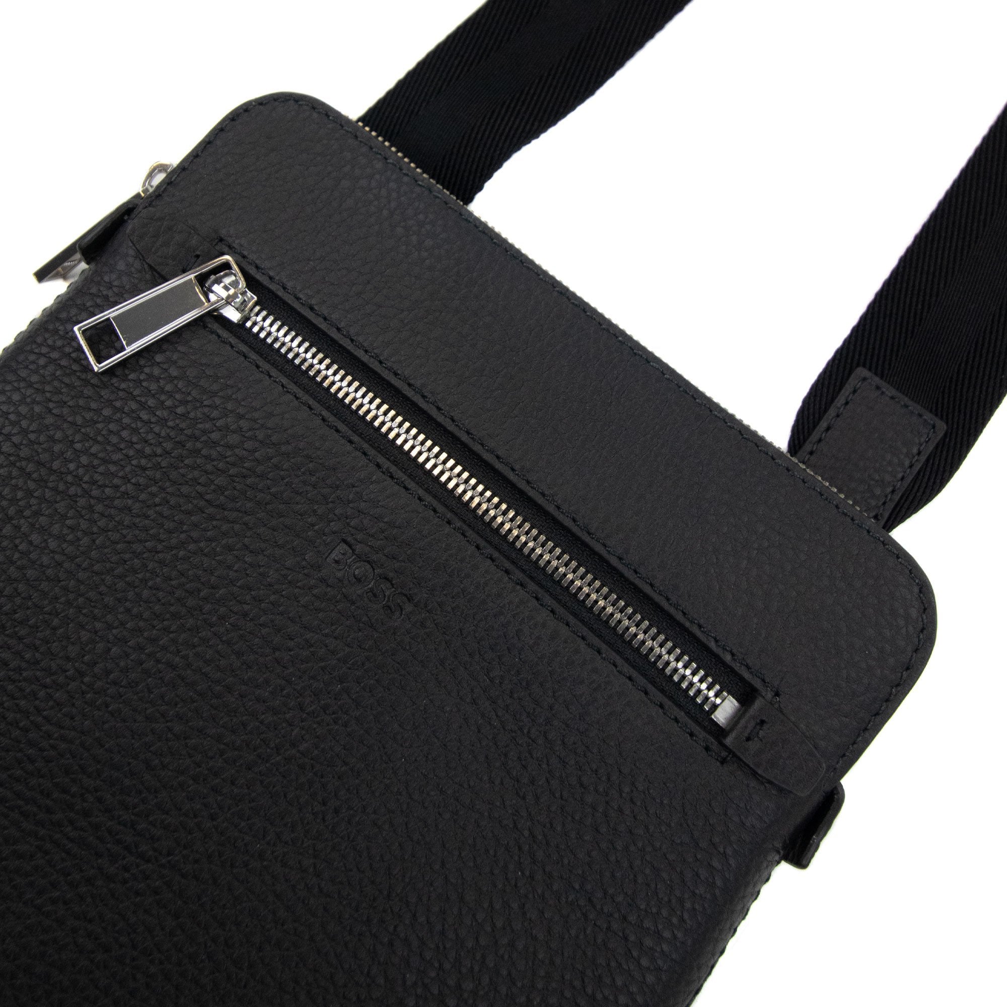 Hugo Boss Crosstown Leather Cross Body Bag Black 001