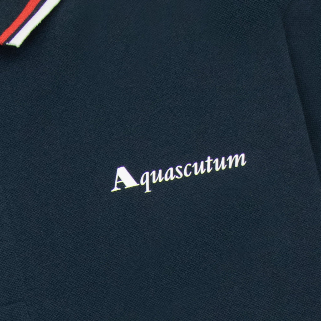 Aquascutum Active Cotton Stripes Polo Navy 11