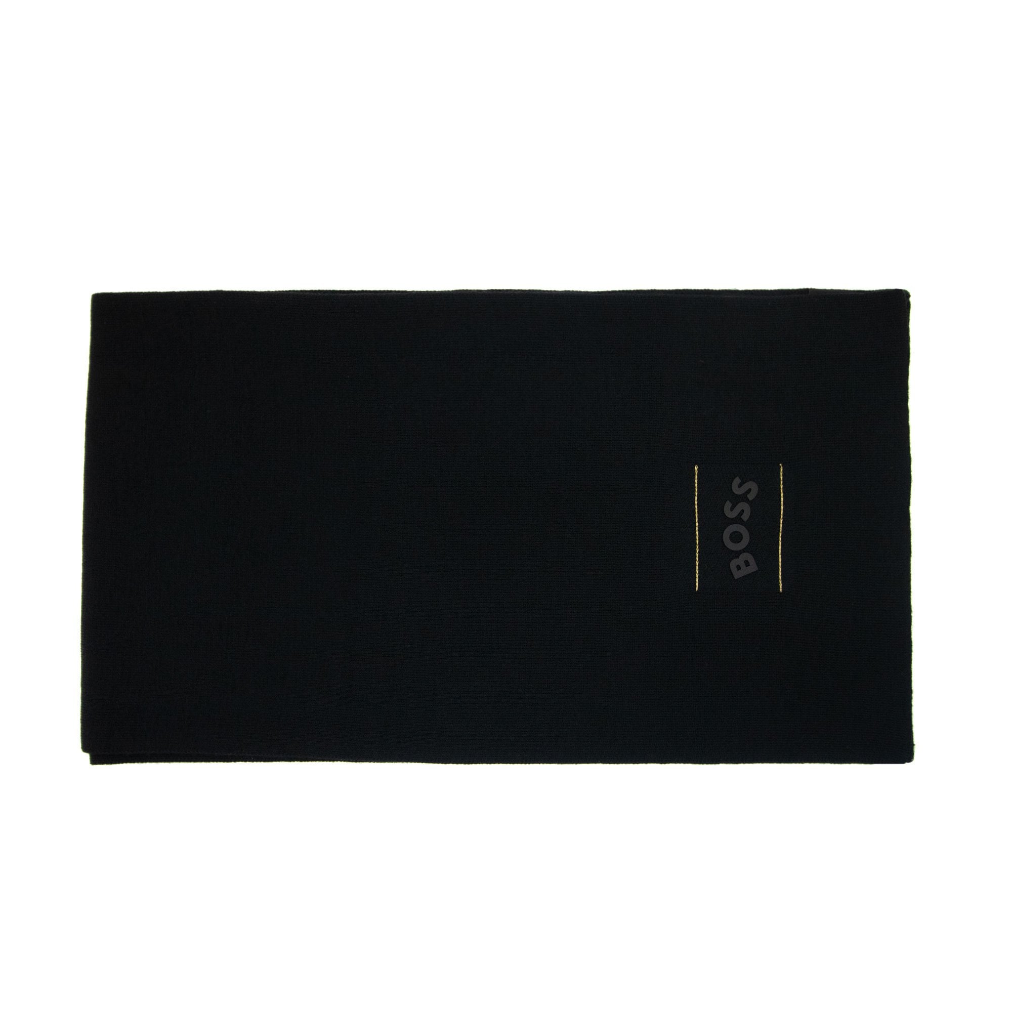 Hugo Boss Aride Logo Scarf Black 001