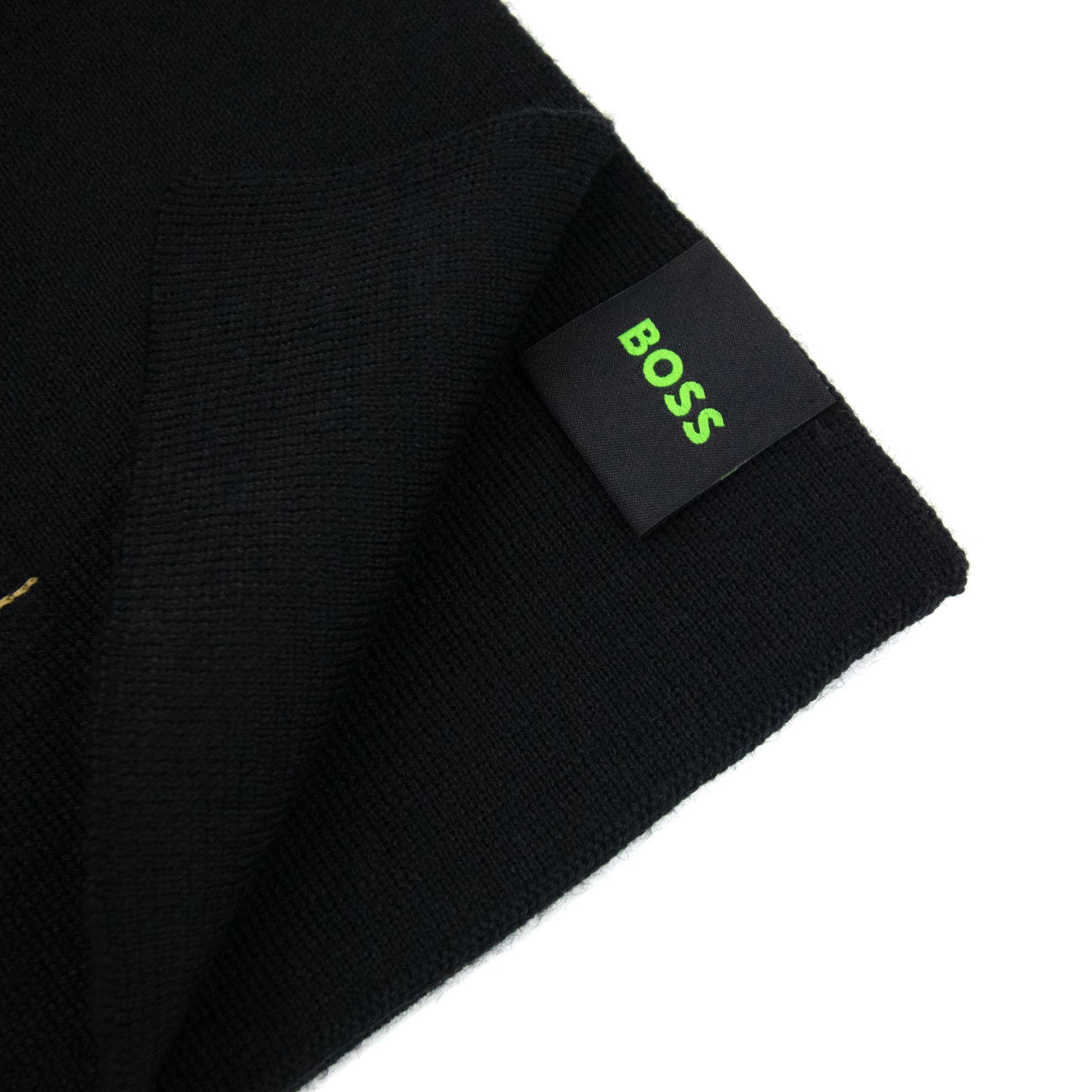 Hugo Boss Aride Logo Scarf Black 001