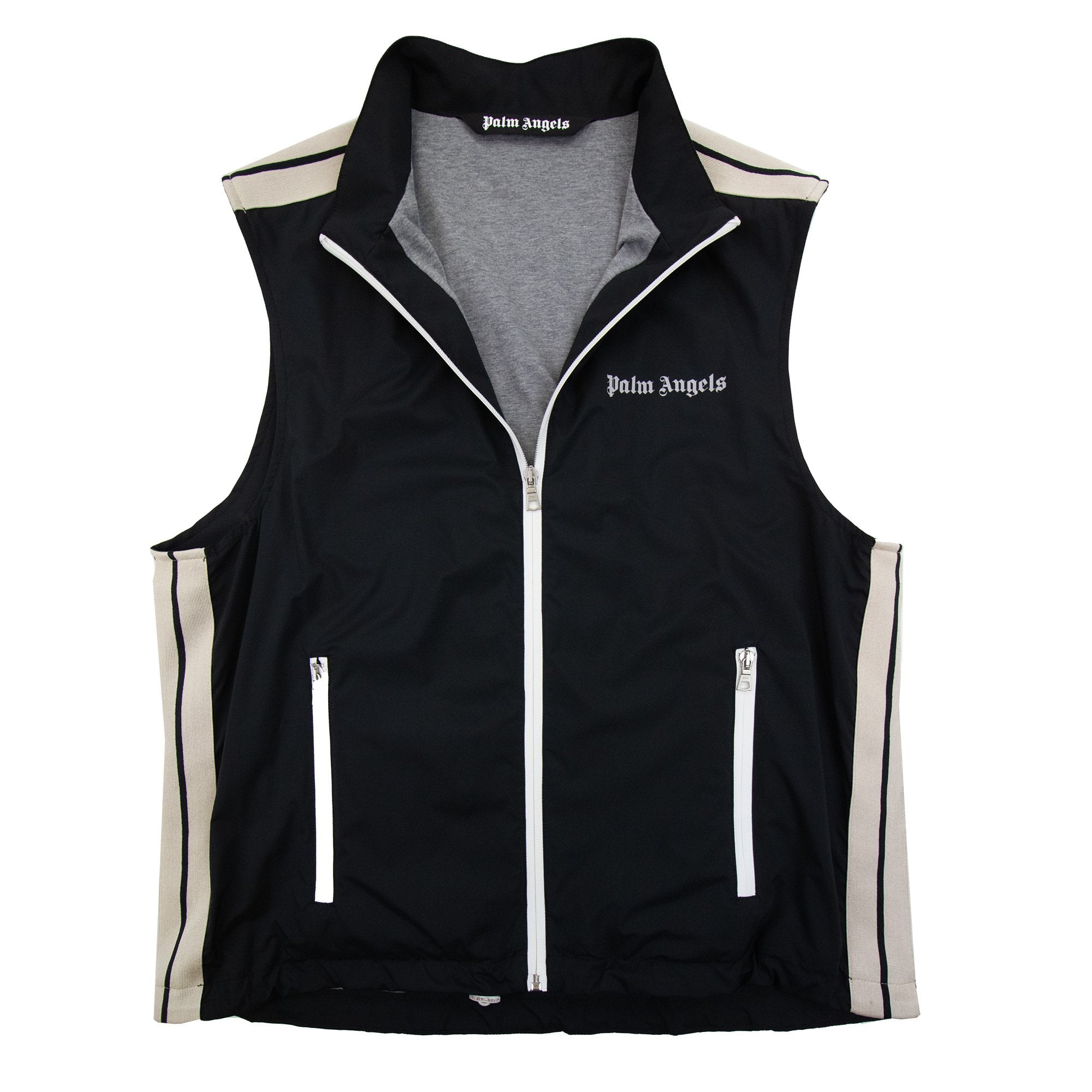 Palm Angels Classic Logo Nylon Gillet Black/off White