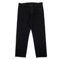 Prada Logo Patch Mid Rise Straight Leg Jeans Black