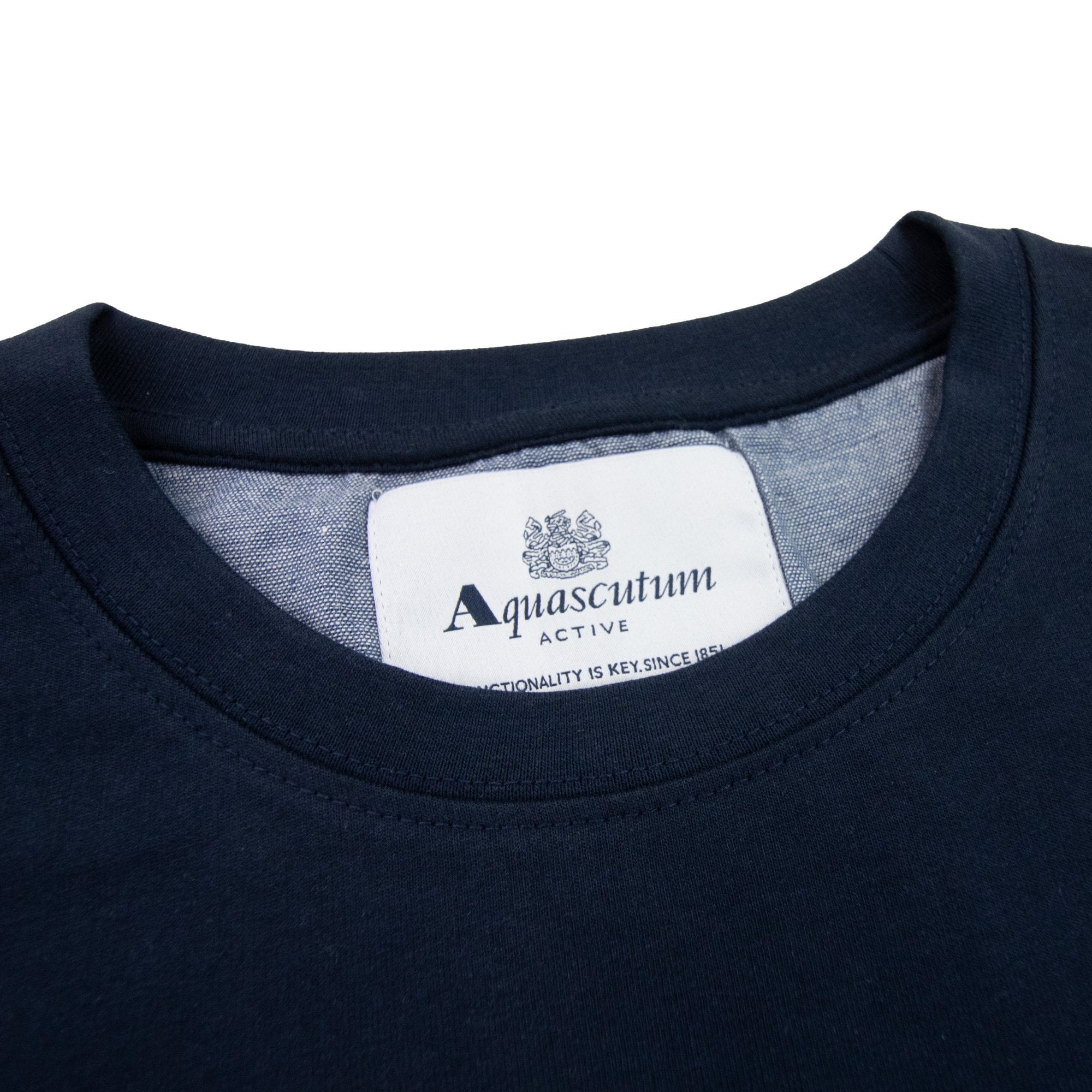 Aquascutum Active Small Logo Crewneck Sweatshirt Navy 11