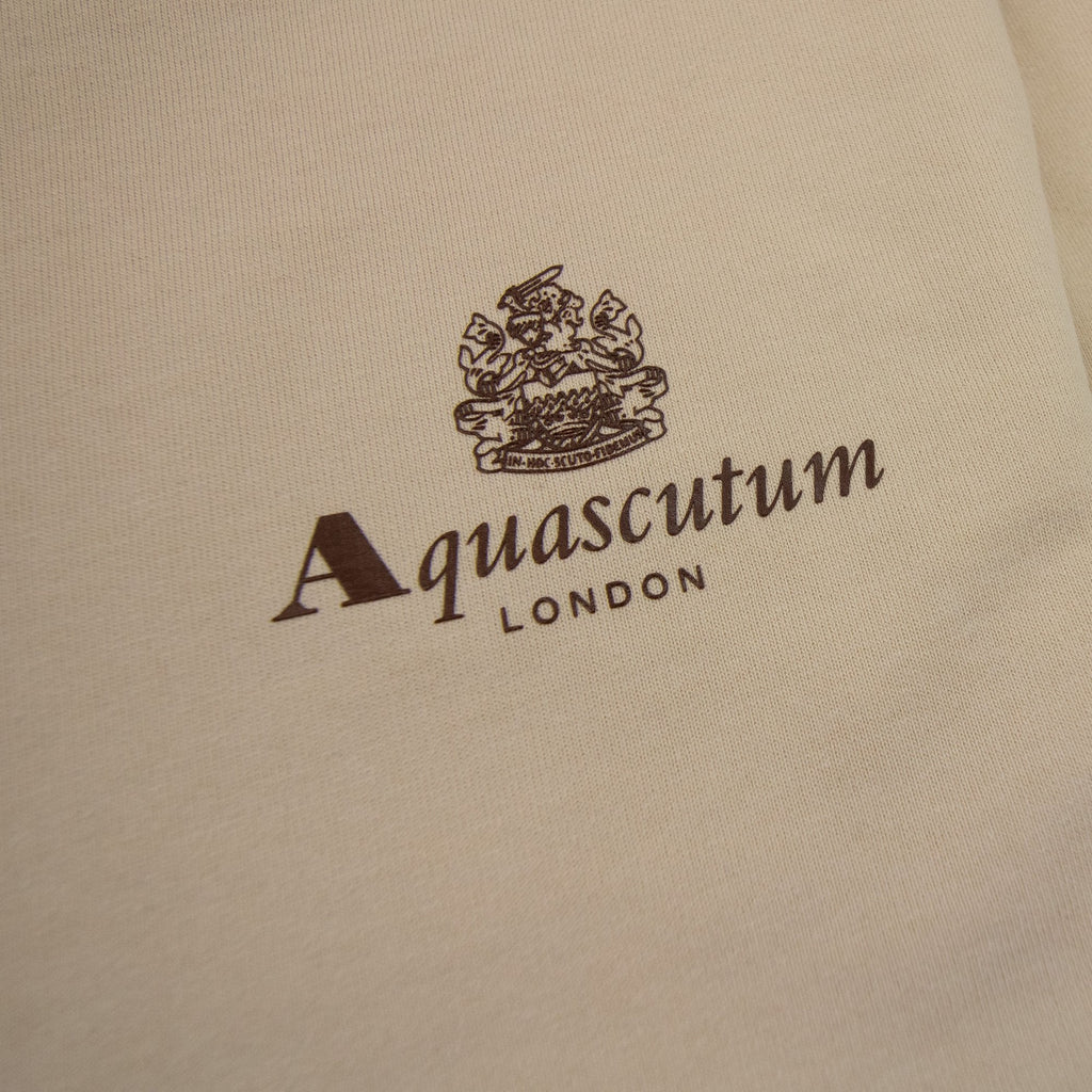 Aquascutum Active Small Logo Crewneck Sweatshirt Beige 03