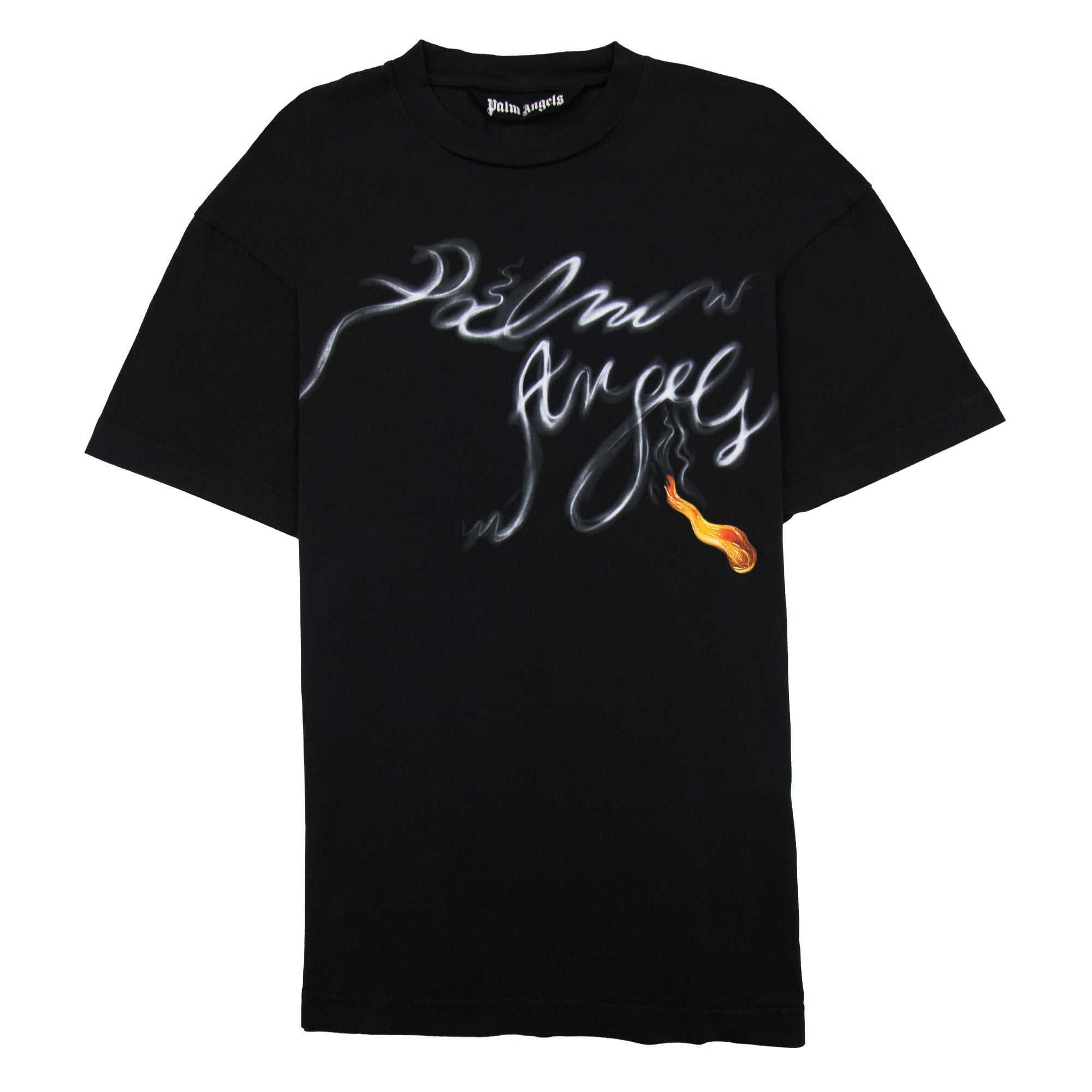 Palm Angels Foggy Pa T Shirt Black/white
