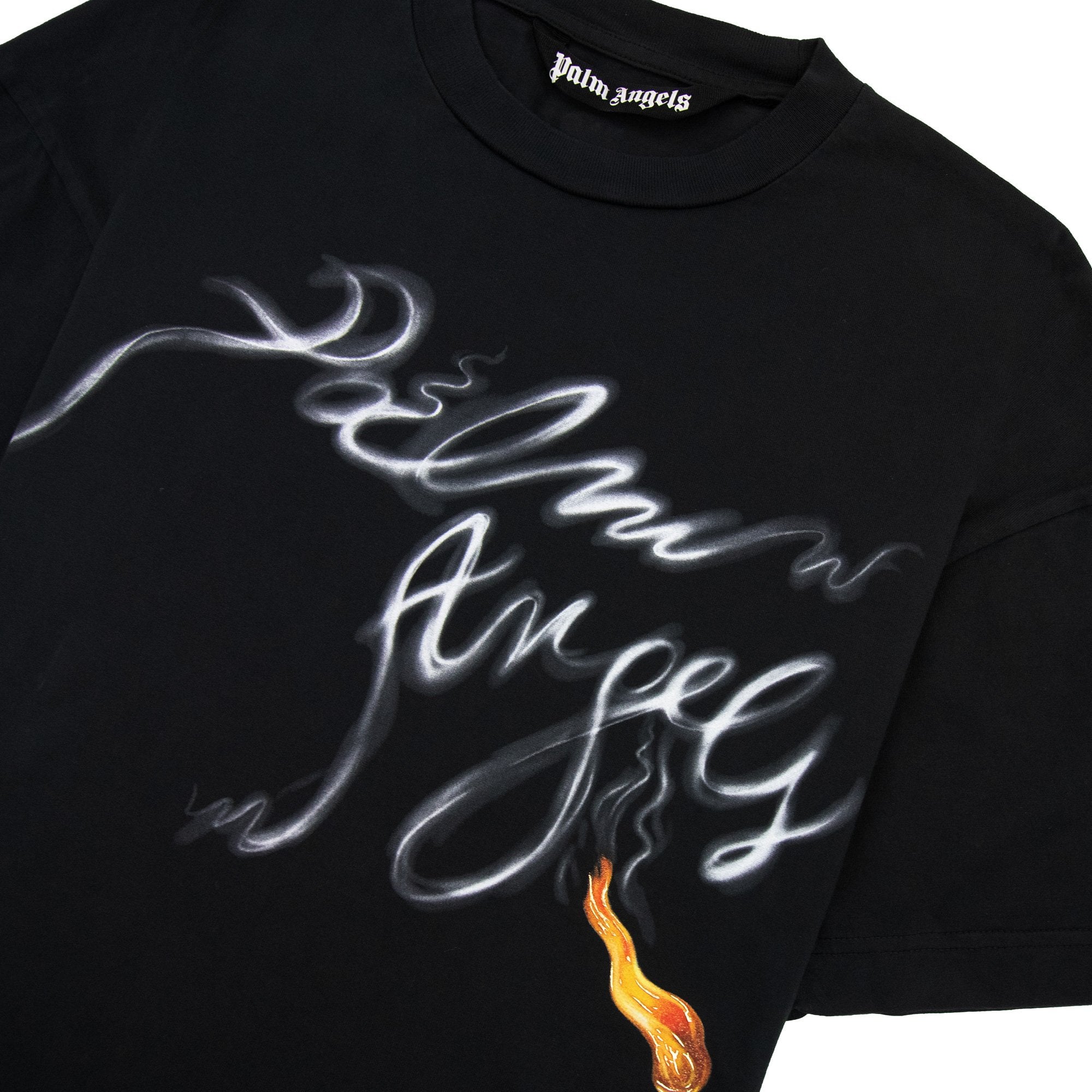 Palm Angels Foggy Pa T Shirt Black/white