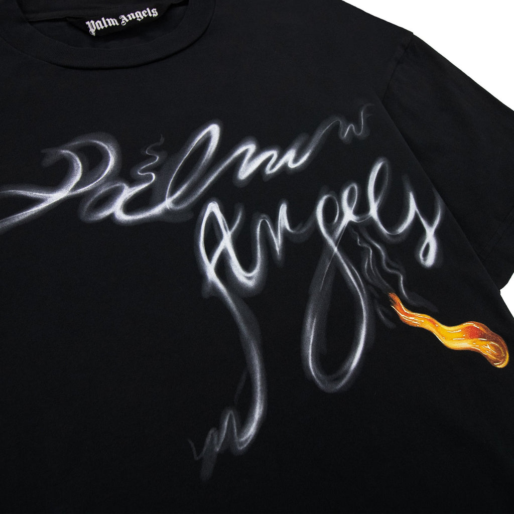 Palm Angels Foggy Pa T Shirt Black/white